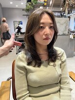 クルニエ(crenier)&nbsp;くびれヘア/オリーブグレージュ/韓国風