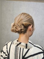 ウィスプ 赤羽店(wisp)&nbsp;夏祭りにお団子/編み込みヘア/シニヨン/ハイトーン/浴衣#3