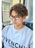 メンズカット波パーマ【韓国ヘア 大阪 梅田】