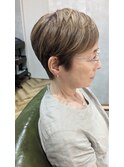 白髪ぼかしハイライト　似合わせ　イメージチェンジ