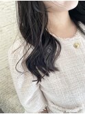 韓国風くびれ巻き×暗髪カラー