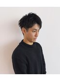 黒髪ツーブロモテる束感/20代/30代