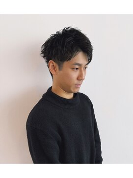 トップヘアーヒルズ 安城(TOP HAIR HILLS) 黒髪ツーブロモテる束感/20代/30代