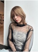大人かわいいワンカールミディアムボブ10代20代30代40代