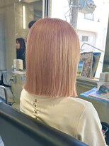 ラック 表参道(LUCK)&nbsp;切りっぱなしペールピンク/ピンクベージュ/ボブ/表参道/原宿