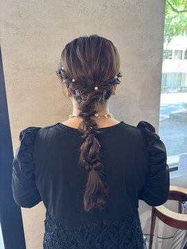フェイバー 警固店(FAVOR) お呼ばれヘア/編みおろしアレンジ