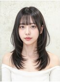 神戸三宮　ザクザクレイヤーカット　韓国ヘア　顔まわりカット