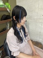 ガルボ ヘアー(garbo hair)&nbsp;プルエクステ 10代 20代 エクステ インナーカラー ロングウルフ