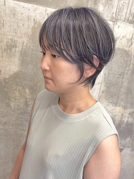 モアナ バイ ヘッドライト 大和店(Moana by HEADLIGHT) #ハンサムショート#アイスグレージュ#ハイライト