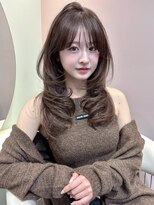 グロー 大宮(GLROW)&nbsp;ワンホンレイヤー　ハッシュカット　ローズブラウン