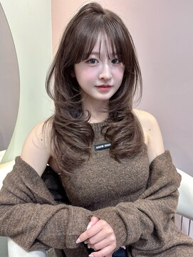 グロー 大宮(GLROW) ワンホンレイヤー ハッシュカット ローズブラウン