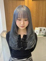 テトラ バイ ネオリーブ 横浜西口店(tetra by neolive)&nbsp;アイスブルー ハイトーン ケアブリーチ　レイヤーカット 横浜★