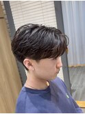 フェザーショートパーマ