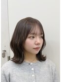 大人可愛いくびれボブくびれミディ外ハネボブ髪質改善