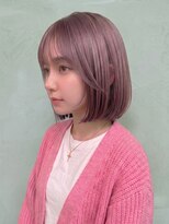 キイ 勝どき(K.e.y)&nbsp;王道ボブ×ハイトーンピンク