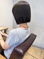 エミス バイ メルト 吉祥寺(emis by melt)&nbsp;【吉田】切りっぱなしボブオリーブグレージュニュアンスカラー