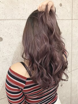 アールプラスヘアサロン(ar+ hair salon) 柔らかバイオレットカラ－