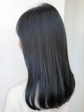 リベラ(LIBERA) 髪質改善！ブリーチなし！ネイビーカラー グレージュ《TARO》