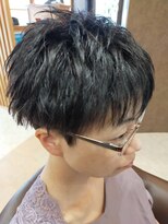 ヘアサロンアンドヘアメイクディー(hair salon hair make D)&nbsp;大人可愛い20代30代40代黒髪前下がりひし形小顔ツーブロショート
