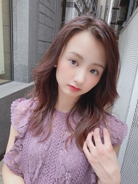 ユーフォリア 銀座(Euphoria) 大人かわいい♪ふんわりセミディ☆透明感ブランジュ