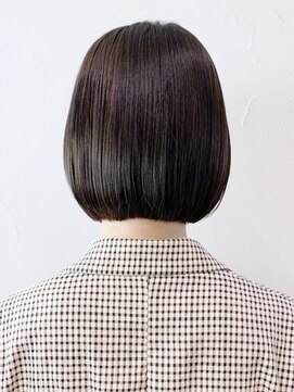 アイティーバイアルバム 松戸店(IT by ALBUM) ラインボブ_ミニウルフテラコッタくすみブルー_ba329291