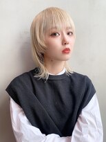 アルバム 池袋(ALBUM)&nbsp;ナチュラル外ハネ_ホワイトグレージュネビージュ_28954