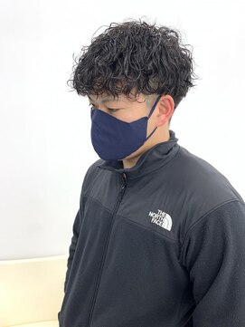 ブラウン(Brown) 波巻きパーマ