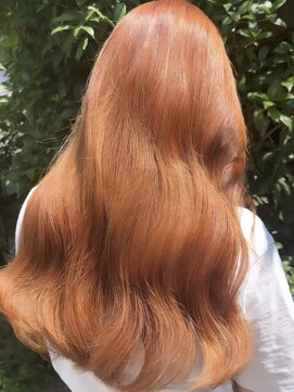 シェノン バイ アランスミシー 表参道(CHAINON by Alan smithee) ★ふんわりオレンジハイトーンカラー