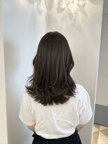 大人可愛い20代30代4モーヴグレージュ色っぽレイヤー☆髪質改善