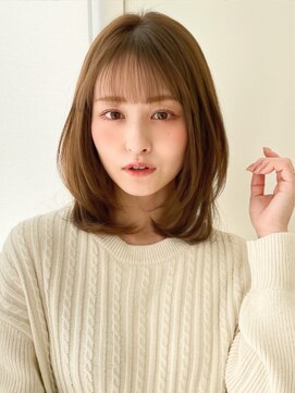 アグノス 青山(Agnos) こなれミディエアリーカール美髪大人可愛いシルキーベージュ