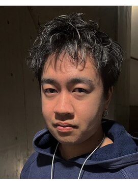 ヘアカロン 熊本本店(Hair CALON) メンズハイライトパーマメッシュショートパーマ熊本下通