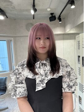 ハイプ(HYPE) 【藤沢横浜】ピンク×ブラウン/ルーツカラー/ハッシュカット