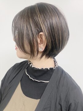 モリオフロムロンドン 原宿本店(morio from London) 【morio原宿】大人　ショート　ハイライトカラー　白髪ぼかし