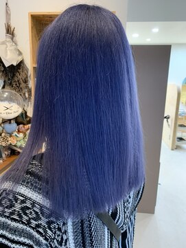 ワンバイワンヘアーツー(OnexOne HAIR2) デザインカラー/パープル/ブリーチ