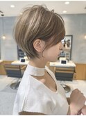 大人美人ショート/イメチェンヘアスタイル/ワイドバング