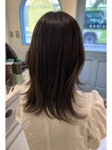 アッシュグレージュイルミナカラー赤羽美容院ロングレイヤー