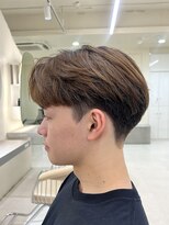 ニコ トウキョウ ヨコハマ(nico)&nbsp;メンズセンターパートニュアンスパーマ毛流れメンズパーマ