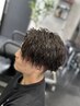 【オーダー殺到】メンズカット+ツイストスパイラルパーマ　￥8800