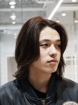 フィフスパーク(fifth PARK) メンズミディアムメンズボブウルフカット緩めスパイラルパーマ