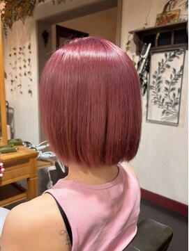 アメリシュシュ 柏(ameri chouchou) 【ameri chouchou 柏】鮮やかなブリーチ高彩度暖色系カラー♪