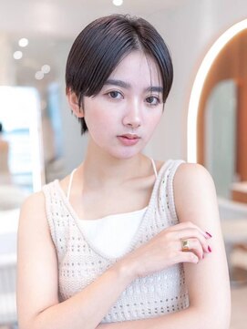 HAVANA 横浜 髪質改善 レイヤーボブ レイヤーカット 髪質改善レイヤーボブ/ココアベージュ/ショートボブ/小顔/黒髪