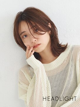 ティノ バイ ソーエン ヘッドライト 札幌店(Tino by soen HEADLIGHT) 外ハネミディアム#顔周りレイヤー#ダークアッシュ#韓国#小顔