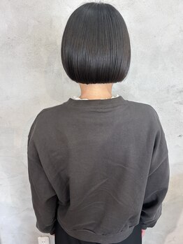 リアン ヘア ライム 豊橋(lien.hair rhyme)の写真/【こんなお悩み、解決します 】ショートヘア・ショートカットのためのレブリン酸ストレート