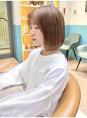 グレージュ/大人ショートヘア/ボブ/韓国/20代30代40代50代/立川