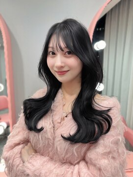 ボタン シブヤ(VOTAN SHIBUYA) 【木串楽人】顔周りカット/マロンベージュ/流し前髪