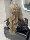 耳出さないハーフアップ／北新地ヘアセット