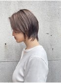 透明感カラー×ハンサムショート