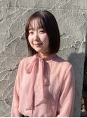【ふんわり軽い】レイヤーボブ×小顔シルエット