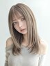 【ハイトーン維持には必須】カット+ブリーチリタッチ+うる艶カラー