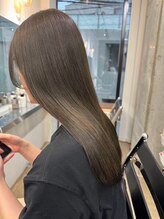 Lammin&nbsp;ブリーチ無しダブルカラーのオリーブブラウンブラウン♪